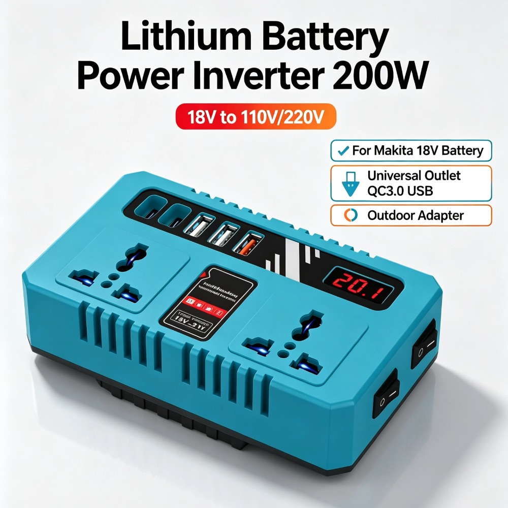 Outdoor Power Adapter Usb - Инвертор питания для литиевых батарей 200