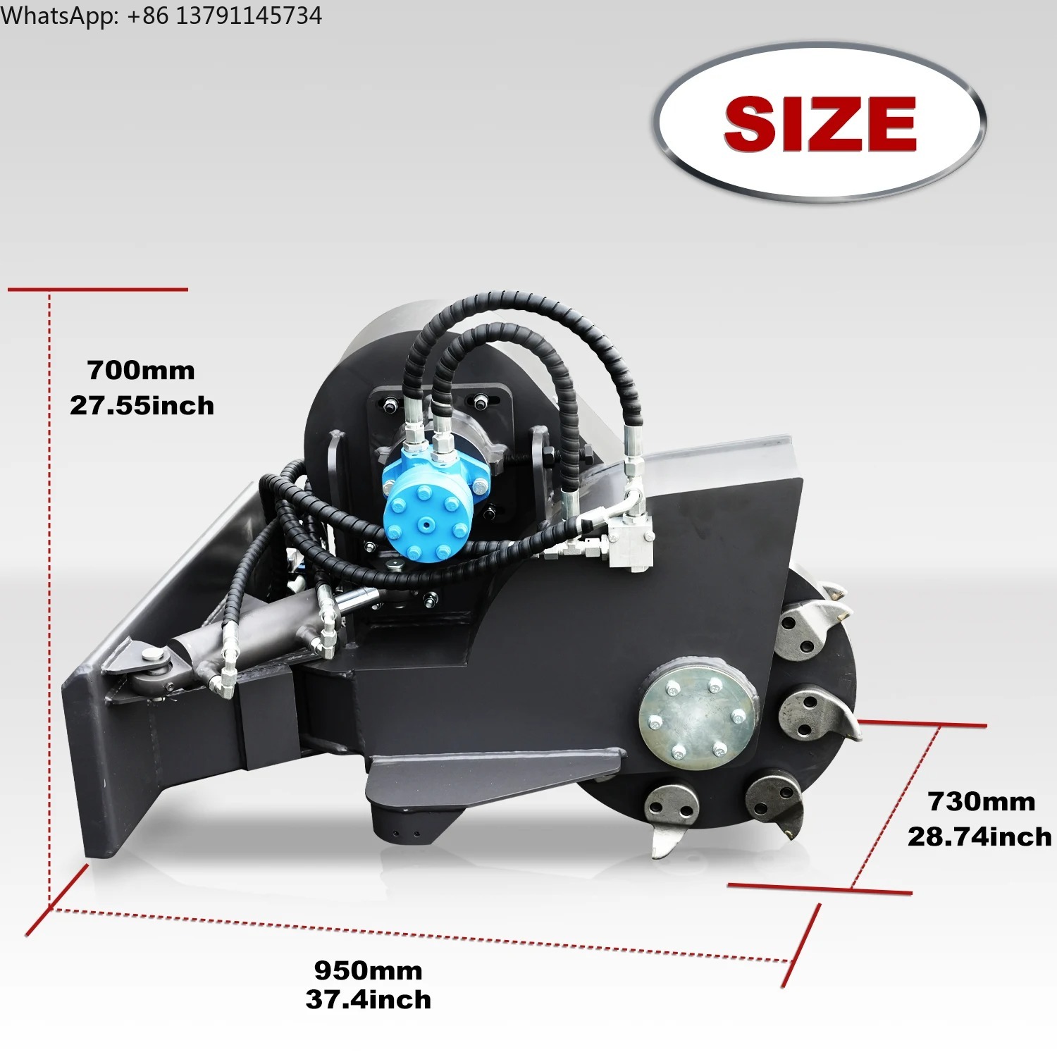 Stump Grinder Attachment - Навесное оборудование для измельчения пней —
