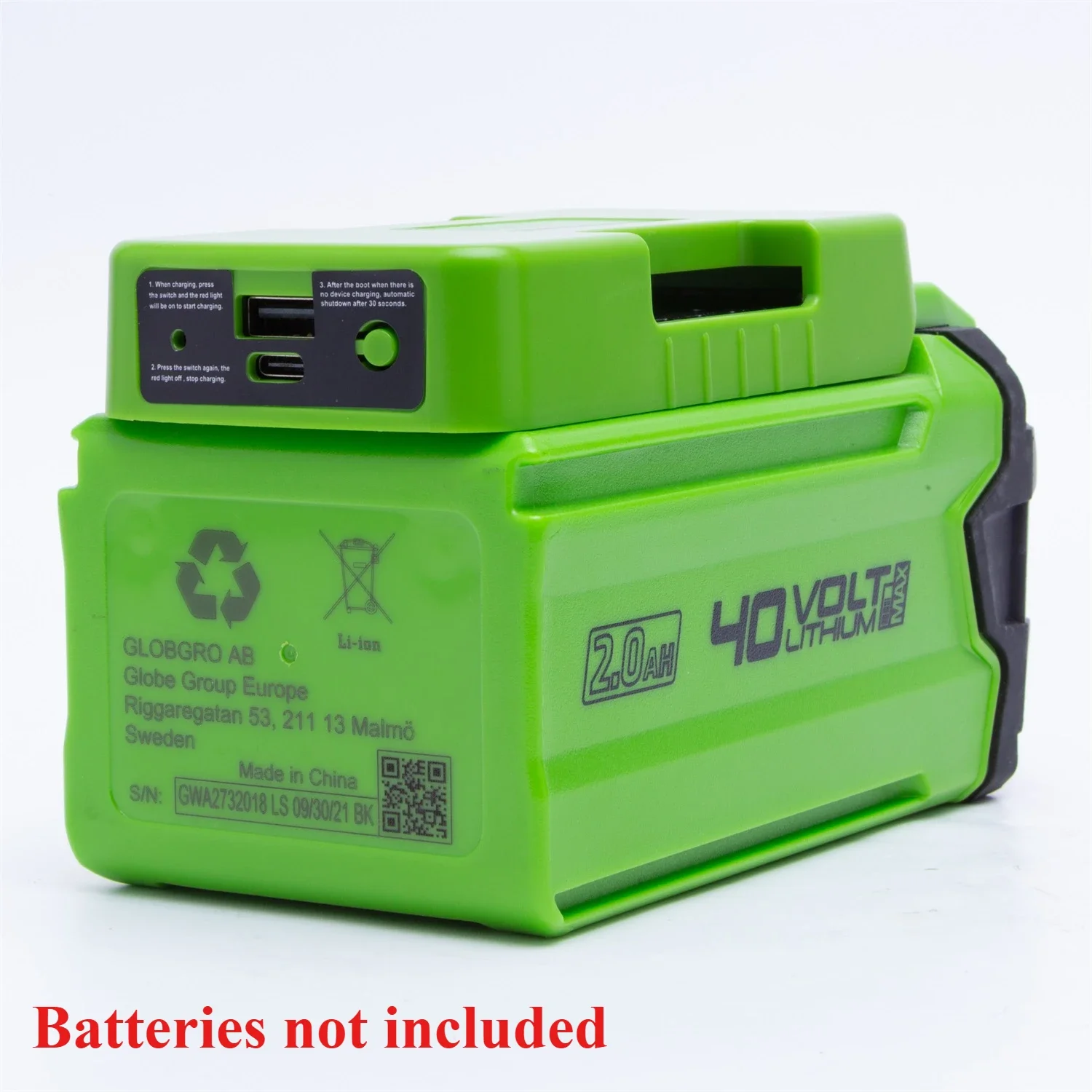 Outdoor Power Adapter Usb - Беспроводной мобильный адаптер-повербанк для аккумуляторов GREENWORKS