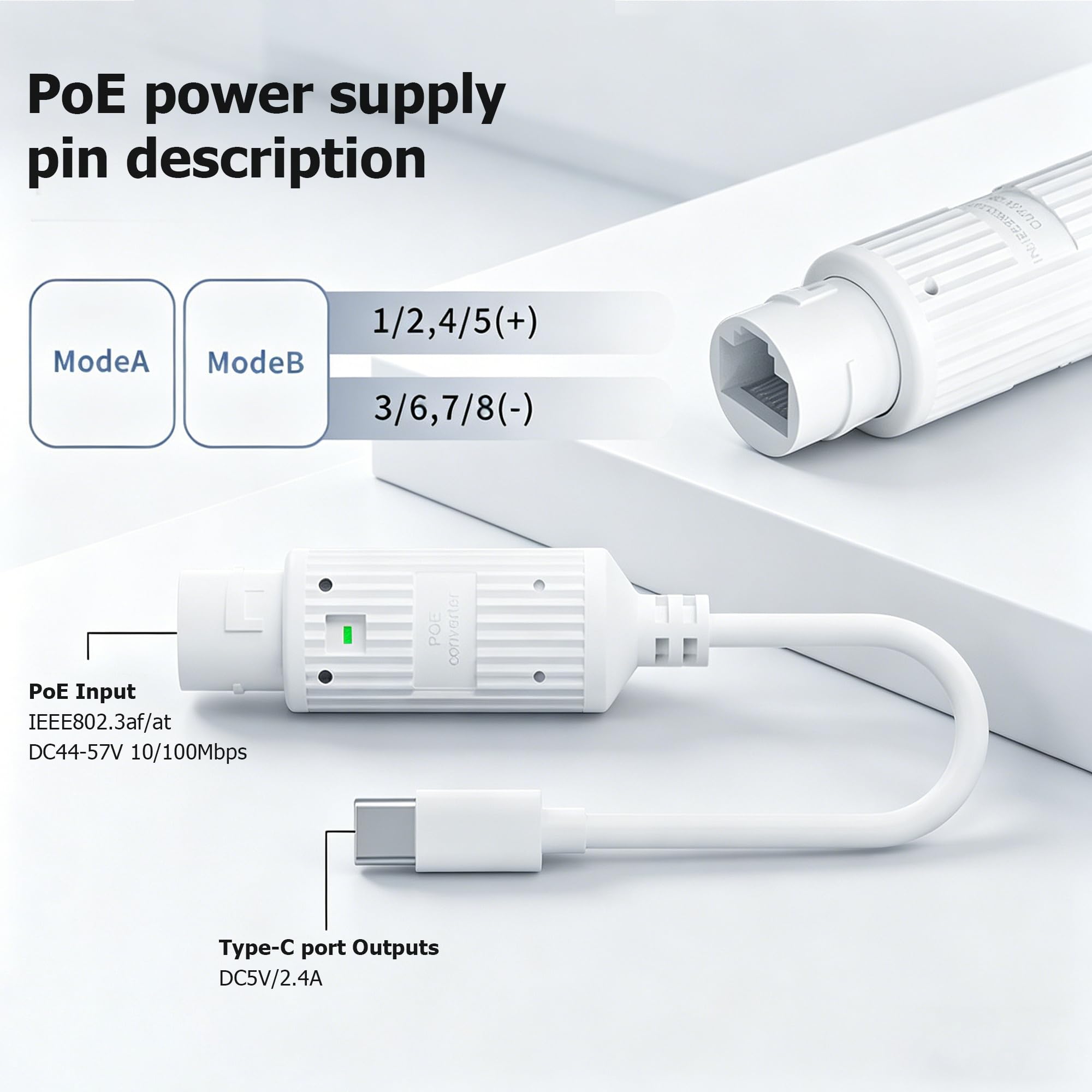 Преобразователь питания POE в  – обзор и цена Outdoor Power Adapter Usb