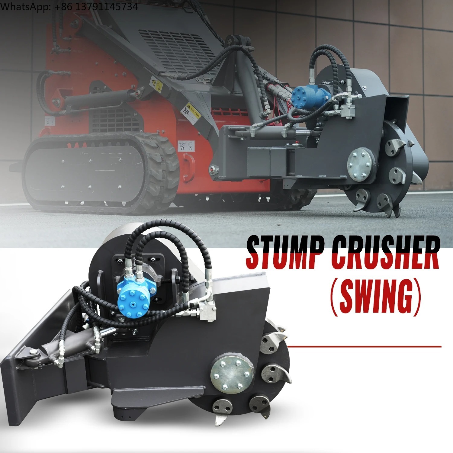Навесное оборудование для изме – обзор и цена Stump Grinder Attachment